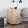 Mesita de noche acero rosa 36x39x59 cm de , Mesitas de noche - Ref: Foro24-846729, Precio: 101,79 €, Descuento: %