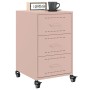 Mesita de noche acero rosa 36x39x59 cm de , Mesitas de noche - Ref: Foro24-846729, Precio: 101,79 €, Descuento: %