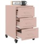 Mesita de noche acero rosa 36x39x59 cm de , Mesitas de noche - Ref: Foro24-846729, Precio: 101,79 €, Descuento: %