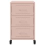 Mesita de noche acero rosa 36x39x59 cm de , Mesitas de noche - Ref: Foro24-846729, Precio: 101,79 €, Descuento: %
