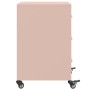 Mesita de noche acero rosa 36x39x59 cm de , Mesitas de noche - Ref: Foro24-846729, Precio: 101,79 €, Descuento: %
