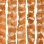 Cortina mosquitera chenilla ocre y blanco 100x220 cm de vidaXL, Mosquiteras para ventanas - Ref: Foro24-325459, Precio: 65,35...