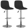Taburetes de cocina 2 unidades tela negro de , Taburetes de cocina - Ref: Foro24-333951, Precio: 130,95 €, Descuento: %