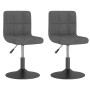Sillas de comedor giratorias 2 unidades terciopelo gris oscuro de , Sillas de comedor - Ref: Foro24-334264, Precio: 125,55 €,...