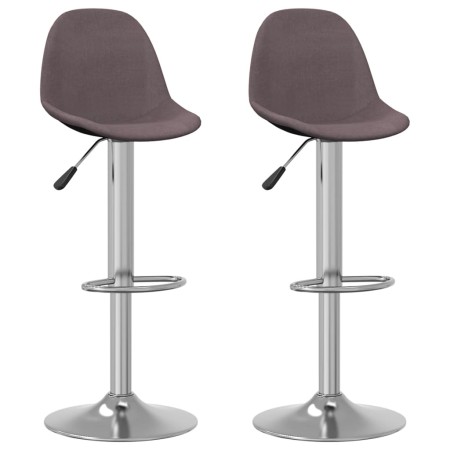 Taburetes de cocina 2 unidades tela gris taupé de , Taburetes de cocina - Ref: Foro24-333390, Precio: 124,61 €, Descuento: %