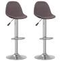 Taburetes de cocina 2 unidades tela gris taupé de , Taburetes de cocina - Ref: Foro24-333390, Precio: 124,61 €, Descuento: %