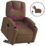 Sillón de masaje eléctrico reclinable elevable tela marrón de , Sillones - Ref: Foro24-3204408, Precio: 321,93 €, Descuento: %