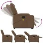 Sillón de masaje eléctrico reclinable elevable tela marrón de , Sillones - Ref: Foro24-3204408, Precio: 341,61 €, Descuento: %
