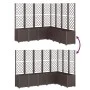 Jardinera con enrejado PP marrón 160x160x140 cm de , Maceteros y jardineras - Ref: Foro24-367885, Precio: 305,04 €, Descuento: %