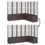 Jardinera con enrejado PP marrón 160x160x140 cm de , Maceteros y jardineras - Ref: Foro24-367885, Precio: 321,64 €, Descuento: %