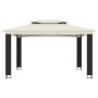 Cenador con doble techo tela crema 3,94x2,96 m de , Carpas y cenadores - Ref: Foro24-368446, Precio: 348,60 €, Descuento: %