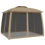 Cenador de doble techo paredes de malla acero taupe 2,93x2,93 m de , Carpas y cenadores - Ref: Foro24-368450, Precio: 234,14 ...
