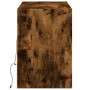 Mueble de TV de pared con luces LED roble ahumado 130x31x45 cm de , Muebles TV - Ref: Foro24-852345, Precio: 98,31 €, Descuen...