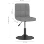 Taburete de cocina giratorio de terciopelo gris claro de , Taburetes de cocina - Ref: Foro24-334252, Precio: 88,16 €, Descuen...