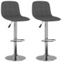 Taburetes de cocina 2 unidades tela gris oscuro de , Taburetes de cocina - Ref: Foro24-333946, Precio: 139,96 €, Descuento: %