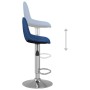 Taburetes de cocina 2 unidades tela azul de , Taburetes de cocina - Ref: Foro24-333385, Precio: 129,03 €, Descuento: %