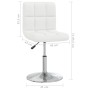 Sillas de comedor 4 unidades cuero sintético blanco de , Sillas de comedor - Ref: Foro24-334189, Precio: 217,33 €, Descuento: %