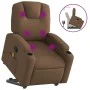 Silla de masaje reclinable de pie de tela marrón de , Sillones - Ref: Foro24-3204384, Precio: 291,37 €, Descuento: %
