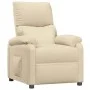 Sillón reclinable de tela crema de , Sillones - Ref: Foro24-344902, Precio: 170,38 €, Descuento: %