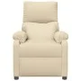 Sillón reclinable de tela crema de , Sillones - Ref: Foro24-344902, Precio: 170,38 €, Descuento: %