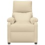 Sillón reclinable de tela crema de , Sillones - Ref: Foro24-344902, Precio: 172,95 €, Descuento: %