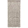 Cortina mosquitera chenilla gris taupe y blanco 100x220 cm de vidaXL, Mosquiteras para ventanas - Ref: Foro24-325462, Precio:...