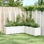 Jardinera con enrejado PP blanco 160x160x140 cm de , Maceteros y jardineras - Ref: Foro24-367884, Precio: 318,93 €, Descuento: %