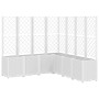 Jardinera con enrejado PP blanco 160x160x140 cm de , Maceteros y jardineras - Ref: Foro24-367884, Precio: 326,76 €, Descuento: %