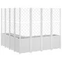 Jardinera con enrejado PP blanco 160x160x140 cm de , Maceteros y jardineras - Ref: Foro24-367884, Precio: 318,93 €, Descuento: %