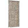Cortina mosquitera chenilla gris taupe y blanco 100x220 cm de vidaXL, Mosquiteras para ventanas - Ref: Foro24-325462, Precio:...