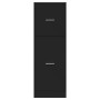 Armario botiquín madera de ingeniería negro 40x41x118 cm de , Taquillas y armarios de almacenamiento - Ref: Foro24-855197, Pr...