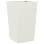 Jardineras 2 uds acero blanca 45x45x75 cm de , Maceteros y jardineras - Ref: Foro24-851097, Precio: 129,01 €, Descuento: %