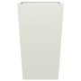 Jardineras 2 uds acero blanca 45x45x75 cm de , Maceteros y jardineras - Ref: Foro24-851097, Precio: 129,01 €, Descuento: %