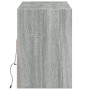 Mueble de TV de pared con luces LED gris Sonoma 130x31x45 cm de , Muebles TV - Ref: Foro24-852346, Precio: 103,99 €, Descuent...