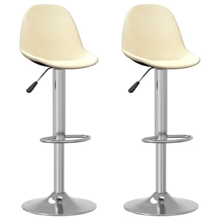 Taburetes de cocina 2 unidades tela crema de , Taburetes de cocina - Ref: Foro24-333383, Precio: 123,04 €, Descuento: %