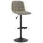 Taburete de cocina de terciopelo gris claro de , Taburetes de cocina - Ref: Foro24-333980, Precio: 81,78 €, Descuento: %