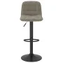 Taburete de cocina de terciopelo gris claro de , Taburetes de cocina - Ref: Foro24-333980, Precio: 81,78 €, Descuento: %