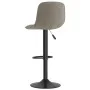 Taburete de cocina de terciopelo gris claro de , Taburetes de cocina - Ref: Foro24-333980, Precio: 81,78 €, Descuento: %