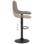 Taburete de cocina de terciopelo gris claro de , Taburetes de cocina - Ref: Foro24-333980, Precio: 83,20 €, Descuento: %