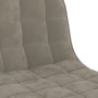 Taburete de cocina de terciopelo gris claro de , Taburetes de cocina - Ref: Foro24-333980, Precio: 83,20 €, Descuento: %