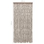 Cortina mosquitera chenilla gris taupe y blanco 100x220 cm de vidaXL, Mosquiteras para ventanas - Ref: Foro24-325462, Precio:...