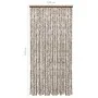 Cortina mosquitera chenilla gris taupe y blanco 100x220 cm de vidaXL, Mosquiteras para ventanas - Ref: Foro24-325462, Precio:...