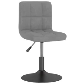 Silla de comedor giratoria de terciopelo gris claro de , Sillas de comedor - Ref: Foro24-3087503, Precio: 86,65 €, Descuento: %
