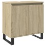 Set de muebles de baño 3 pzas madera contrachapada roble Sonoma de , Muebles de baño - Ref: Foro24-3307675, Precio: 186,64 €,...