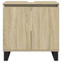 Set de muebles de baño 3 pzas madera contrachapada roble Sonoma de , Muebles de baño - Ref: Foro24-3307675, Precio: 186,64 €,...