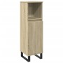 Set de muebles de baño 3 pzas madera contrachapada roble Sonoma de , Muebles de baño - Ref: Foro24-3307675, Precio: 186,64 €,...