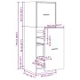 Armario botiquín madera de ingeniería envejecido 40x41x118 cm de , Taquillas y armarios de almacenamiento - Ref: Foro24-85520...