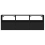 Mueble de TV de pared con luces LED negro 130x31x45 cm de , Muebles TV - Ref: Foro24-852342, Precio: 102,98 €, Descuento: %