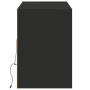 Mueble de TV de pared con luces LED negro 130x31x45 cm de , Muebles TV - Ref: Foro24-852342, Precio: 102,98 €, Descuento: %