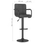 Taburetes de cocina 2 unidades tela gris oscuro de , Taburetes de cocina - Ref: Foro24-334636, Precio: 157,38 €, Descuento: %